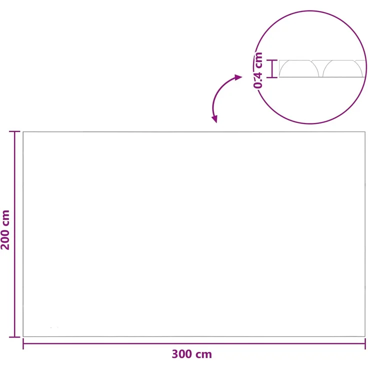 vidaXL Sonnendeck für Pools Extra Schwer 300 x 200 cm, 400 μm PE 42034615 – Bild 8