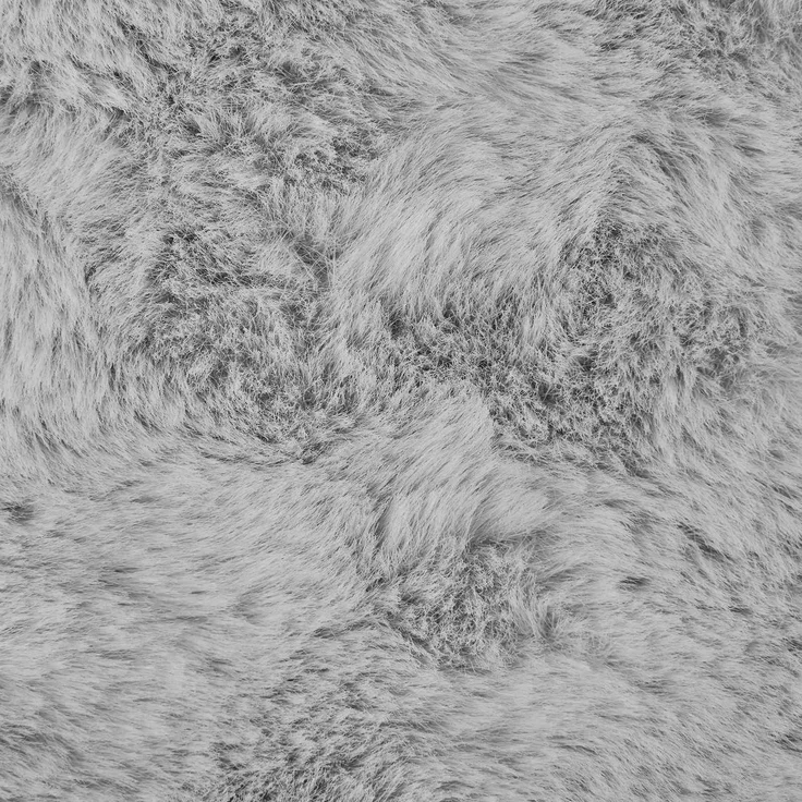 vidaXL Rutschfester Teppich aus Kunstkaninchenfell OLITE Grau Ø 80 cm 42021689 – Bild 9