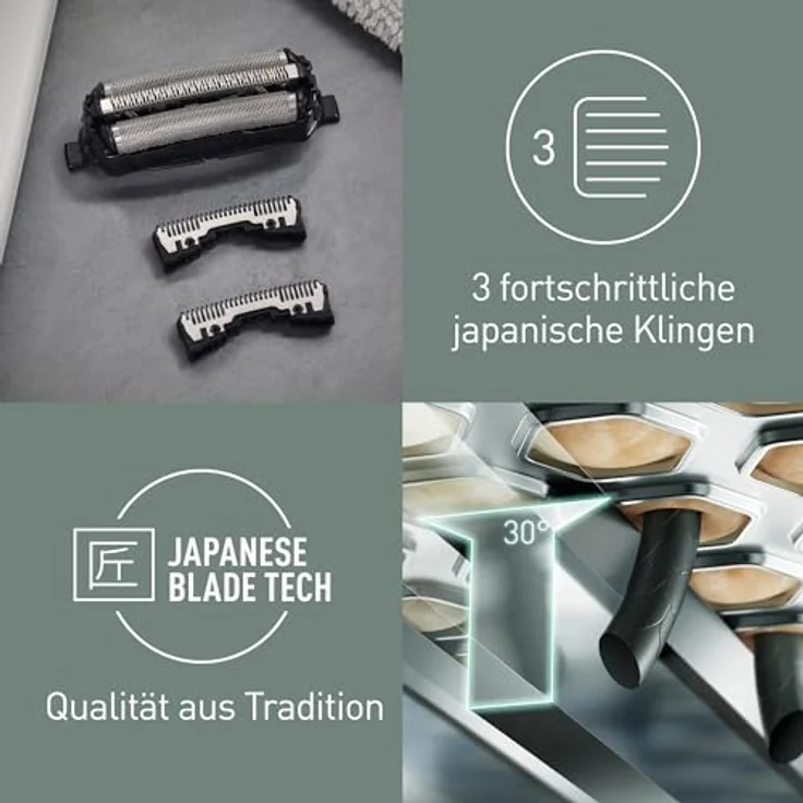 Panasonic WES9013 - Ersatzscherblatt und Schermesser - für Rasierapparat - für Panasonic ES 8103, ES8101, ES8103, ES8109, ES8109S503, ES-GA21; Pro-Curve ES8101 – Bild 3