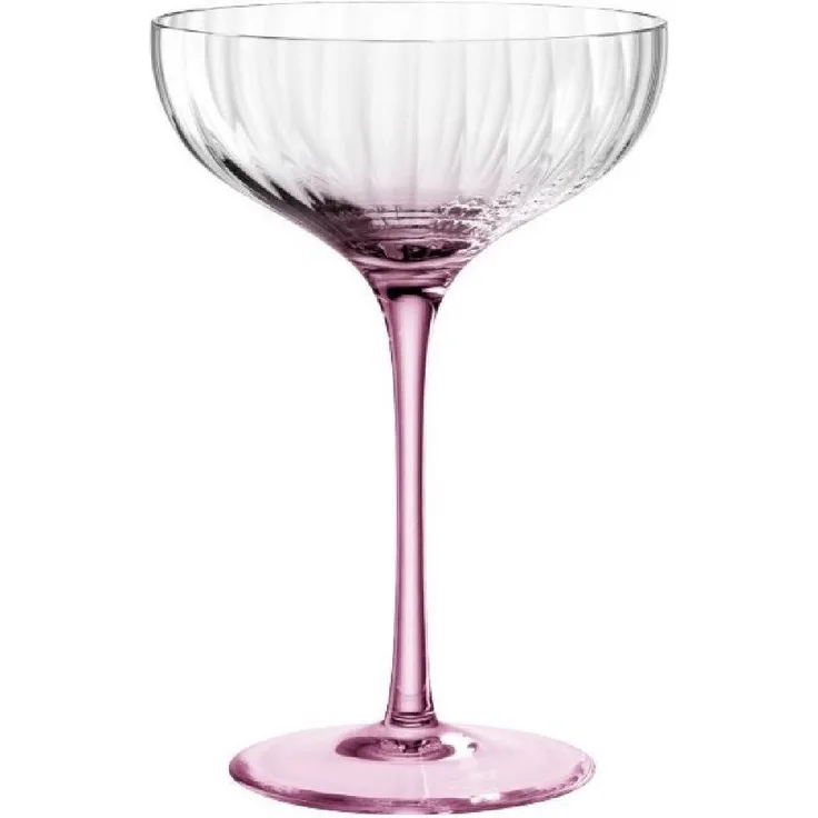 Leonardo Champagnerschale Poesia, Sektschale, Champagnerglas, Champagner Schale, Glas, Kristallglas, Rose, 260 ml, 022380