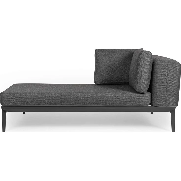 Gartensofa Matrix aus Aluminium, modern gepolstert, Anthrazit Sand, 2-3 Sitzplätze – Bild 5