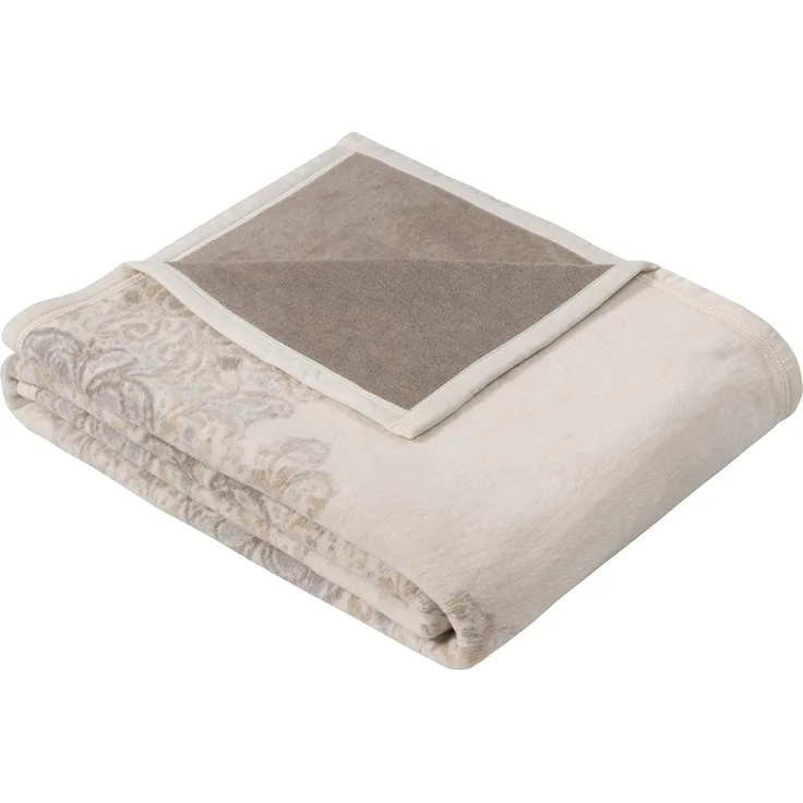 Wohndecke Jacquard Decke Bagheria, IBENA, mit Ornamenten, Kuscheldecke