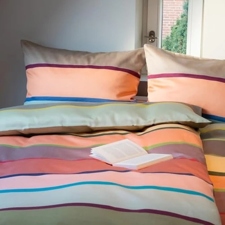 Remember Bettwäsche Cambridge, Mako Satin Baumwolle, 2 teilig, mit Reißverschluss – Bild 5
