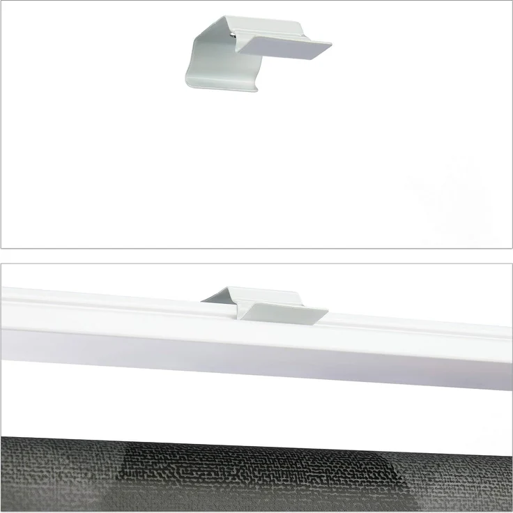 relaxdays Duschrollo grau Punkte Breite 80 cm (1-teiliges Set, 1-tlg, 1-teilig), 80x240 cm – Bild 9