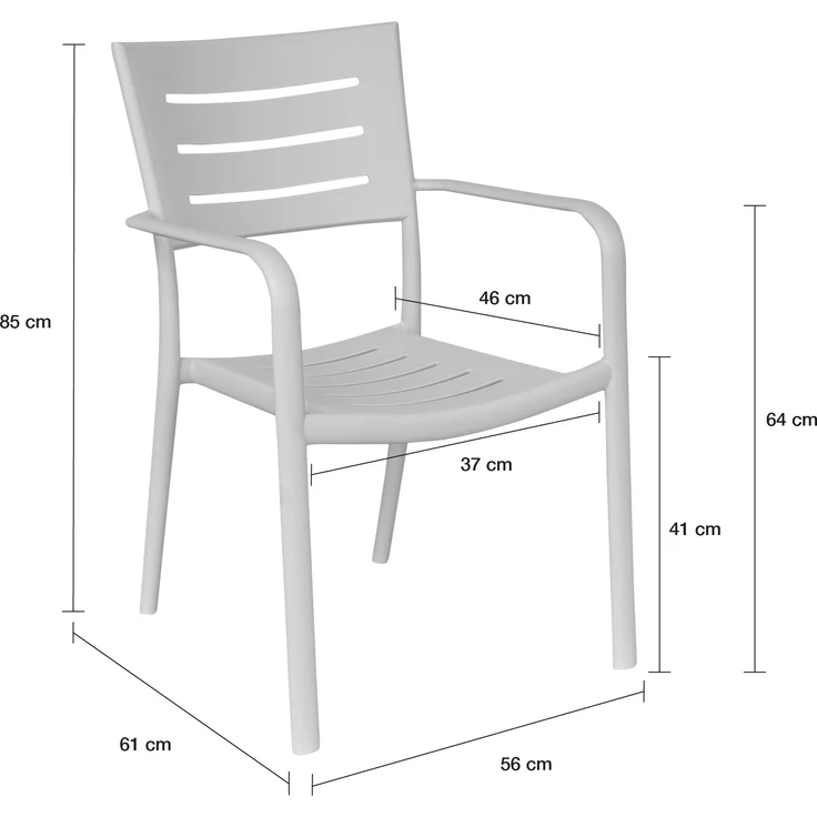 LC Garden »Vesta« Gartenstuhl Stapelstuhl – Bild 2