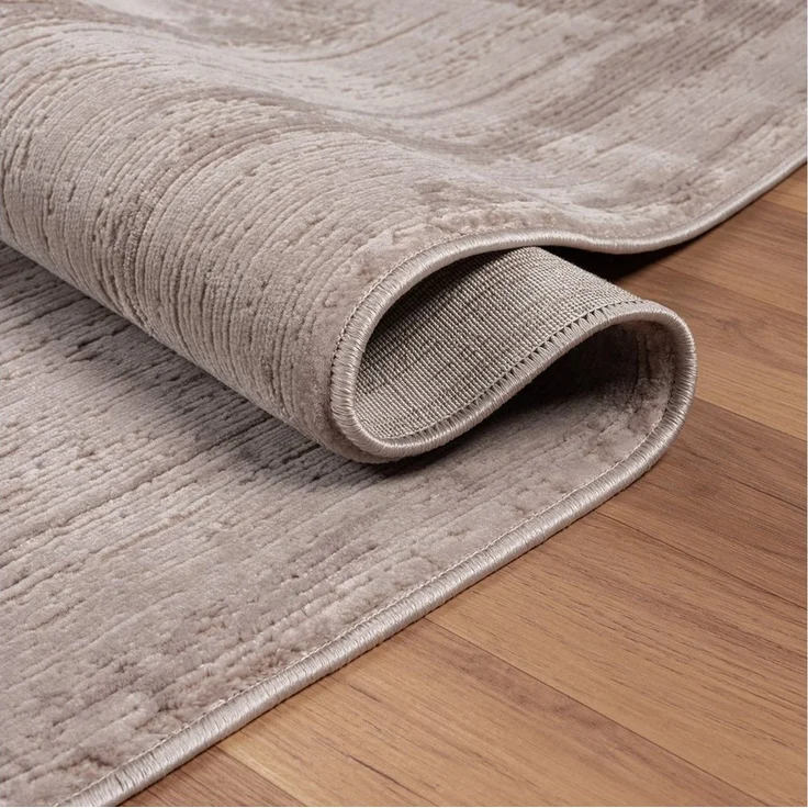 Vimoda Teppich Teppich Wohnzimmer neues priumum Designteppich moderne, Rechteckig, Höhe: 11 mm, Teppich 3D effekt Boho Einfarbig hoch-tief Bordüre Designteppich – Bild 2