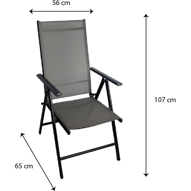Klappstuhl Aluminium 2er Set Garten- & Campingstuhl – Bild 8