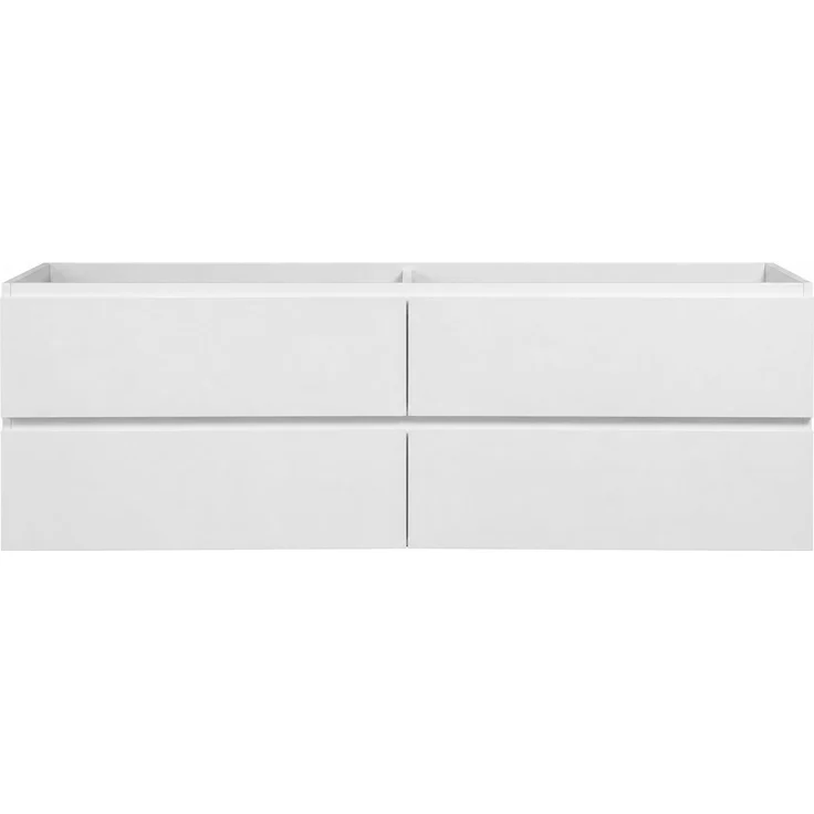 Waschbeckenunterschrank Angela 160cm - Hochglanz Weiß - Unterschrank Badmöbelset – Bild 5