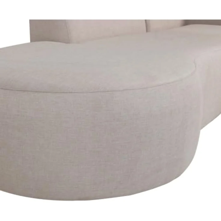 Gartenecksofa Chaiselongue Chios - Polyolefin-Stoff Beige, Rechts – Bild 3