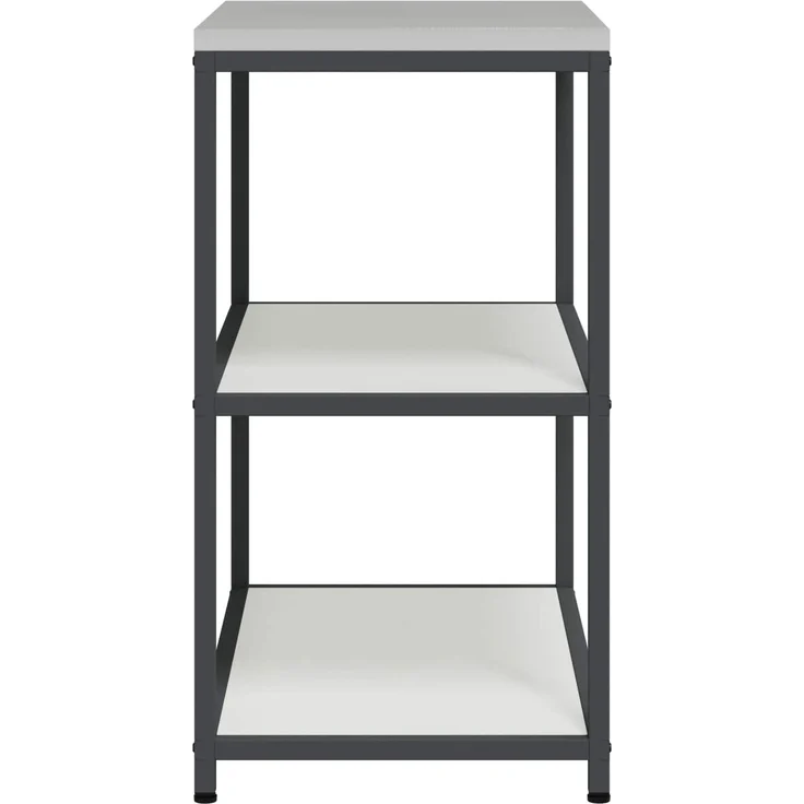 vidaXL Küchenregal HATTEM Weiß 90 x 50 x 92 cm Stahl 874955 – Bild 8