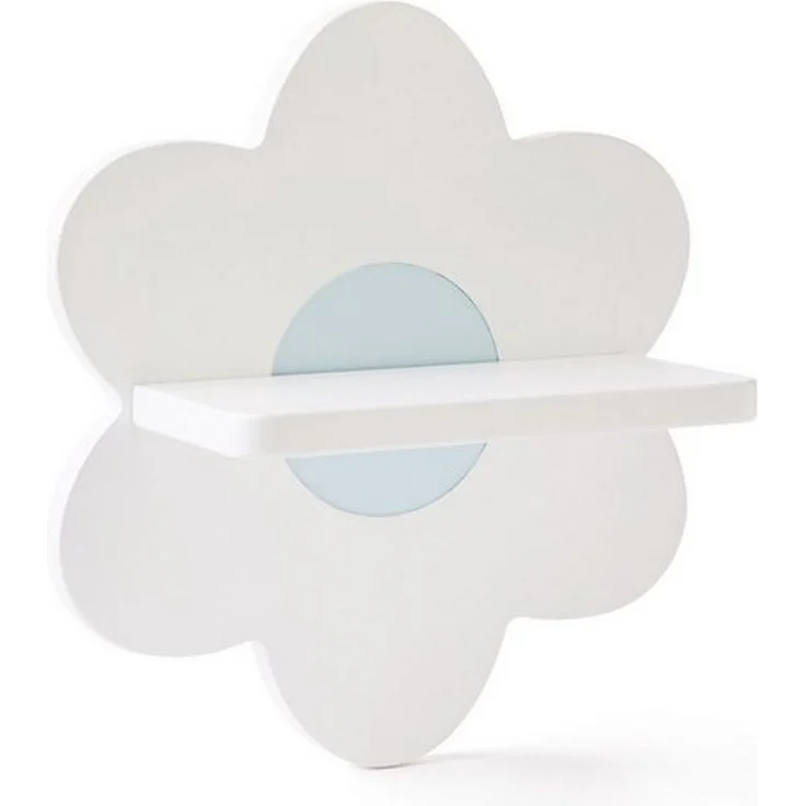 Kids Concept Wandregal Regalbrett Blume weiss 30 x 27 x 12 cm aus Holz - Motiv für Kinder – Bild 5