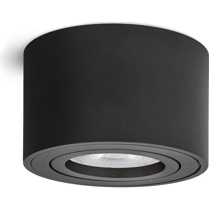linovum LED Aufbaustrahler 6x Aufbauleuchte SMOL schwenkbar Schwarz LED 4W warmweiß Deckenspot, Warmweiß – Bild 9