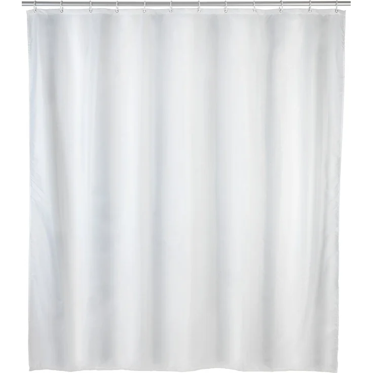 WENKO Duschvorhang UNI weiß BH 180x200 cm weiß – Bild 1