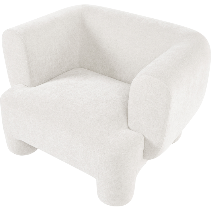 Sessel Stoff weiß HOGBO – Bild 5