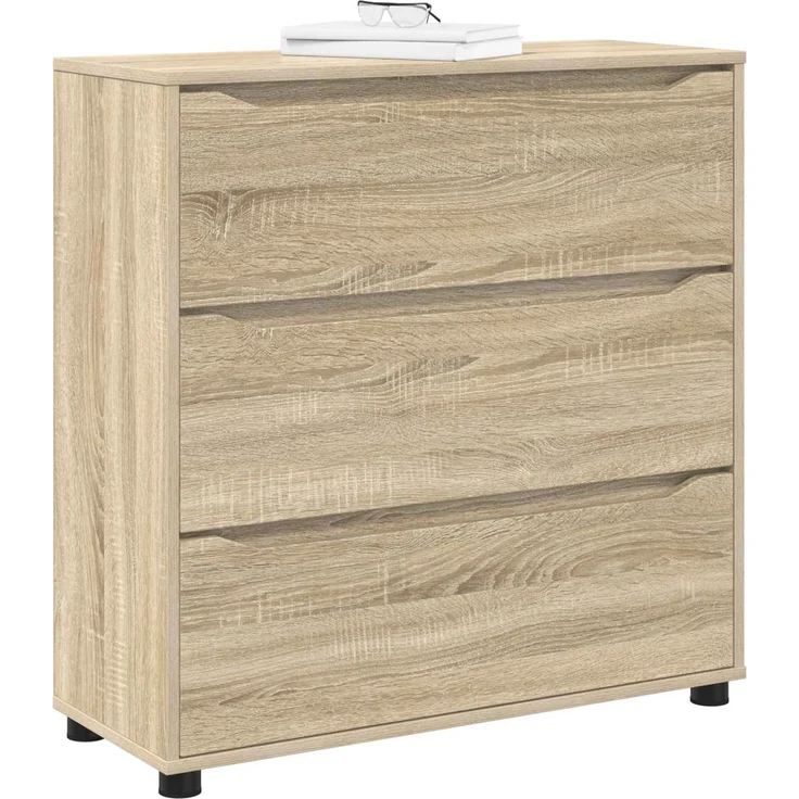 vidaXL Aufbewahrungsschrank 80 x 31 x 81 cm Holzwerkstoff Sonoma-Eiche 888849 – Bild 3