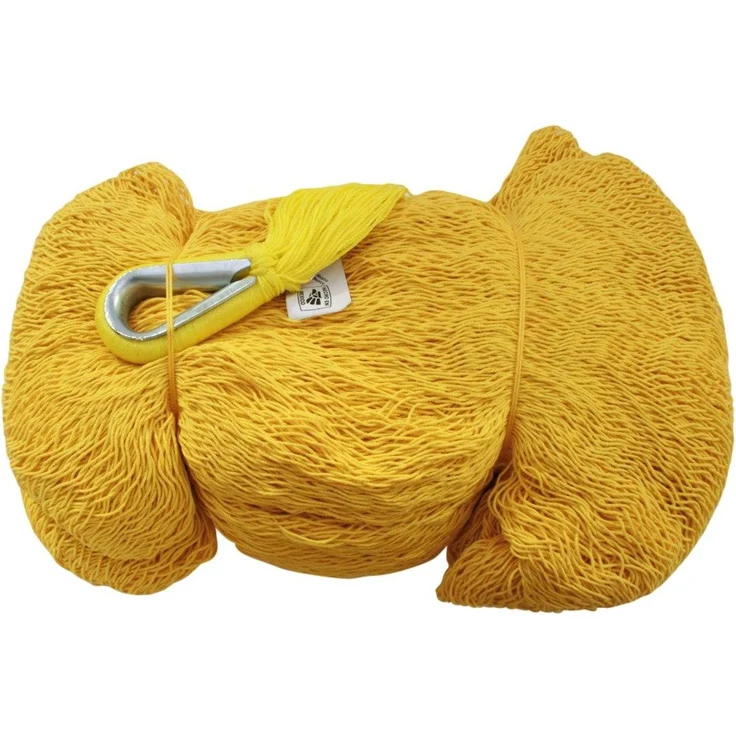 MacaMex Mexikanische Netzhängematte Double PLUS gelb Baumwolle gelb, 200 cm x 410 cm – Bild 2