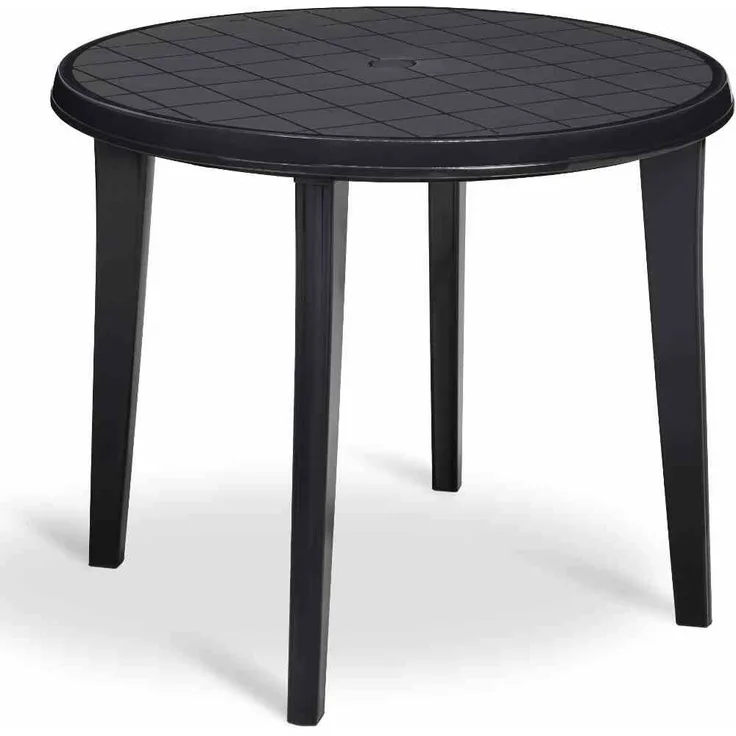 Gartentisch >Lisa< in graphit, Kunststoff - 90 x 73 x 90 cm (BxHxT)