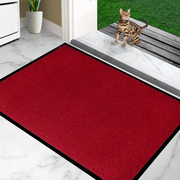 Furni24 Fußmatte - Rot, 80 x 120 cm – Bild 2