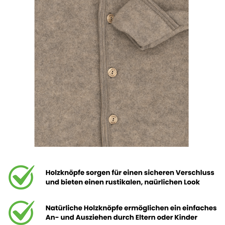 Engel Baby-Overall mit Kapuze, Holzknöpfen und Umschlag TOP – Bild 2