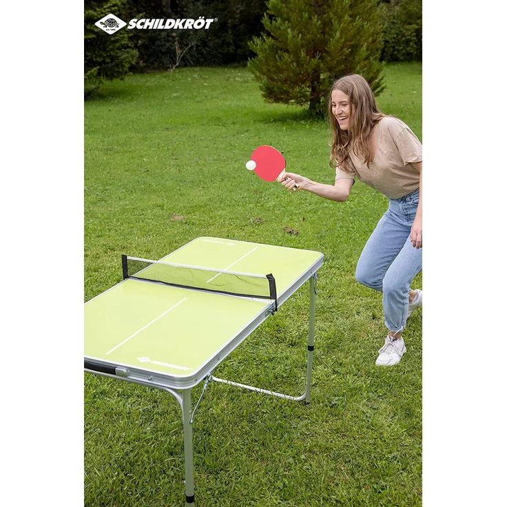 Schildkröt Tragbarer Midi-Tischtennistisch, Holz grün, 60 x 120 x 70 cm – Bild 7