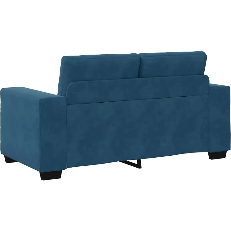 vidaXL Zweisitzer-Sofa Blau 160 cm Samt 4105119 – Bild 4