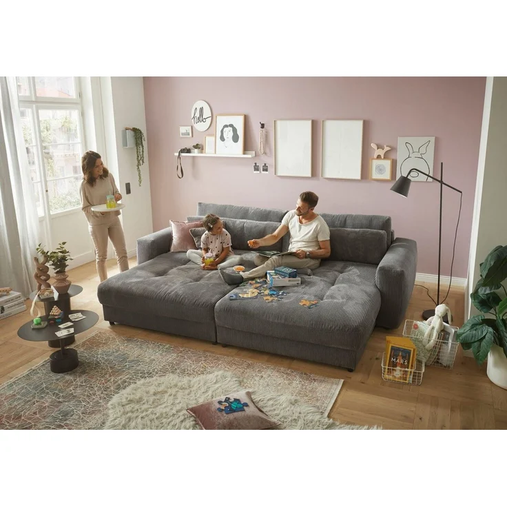 XXL Loveseat Barura - Dein neuer Lieblingsplatz in Cord-Stoff – Bild 3