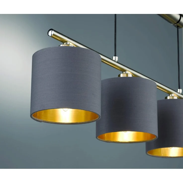 lightling Pendelleuchte Marita, höhenverstellbar, ohne Leuchtmittel, moderne Pendellampe, taupe – Bild 4