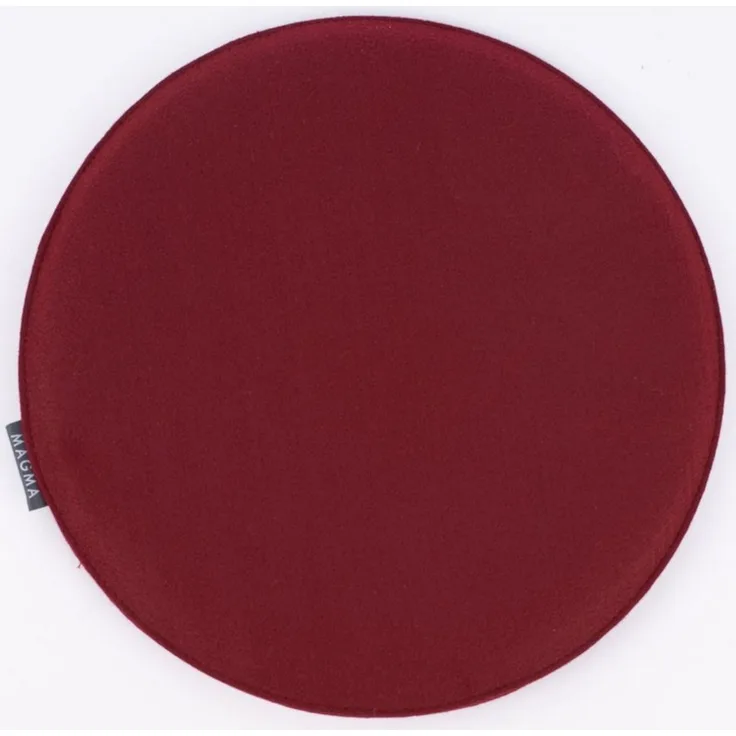 Magma Heimtex Stuhlkissen Magma Stuhlkissen AVARO Filz rund wein rot 35x2cm