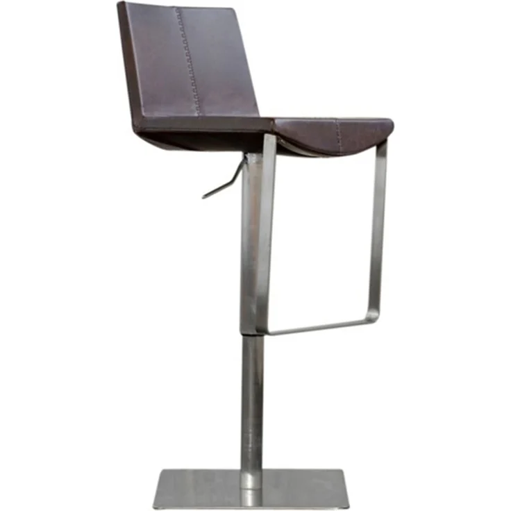 KAWOLA Barhocker FES Barstuhl höhenverstellbar drehbar dunkelbraun 85 x 51 x 42 cm – Bild 3