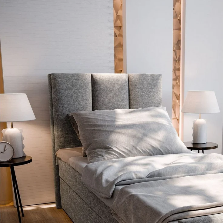 Masseno Boxbett LAGO 100x200 cm mit Bonell Matratze und Topper – Bild 3