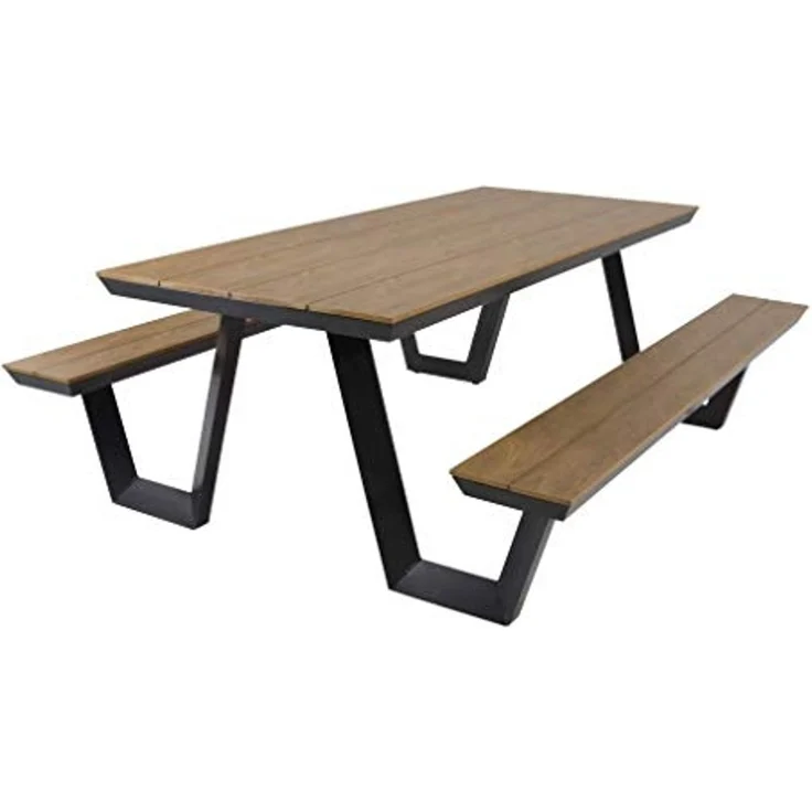 Lesli Living Bierzeltgarnitur Picknick-Set Arezzo Bank Bierzeltgarnitur Sitzgruppe rechteckig 200 cm – Bild 3