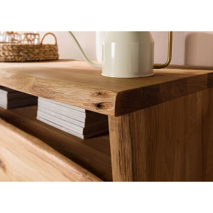 Highboard Wildeiche 131x45x147 natur geölt PURE OAK #105 – Bild 5