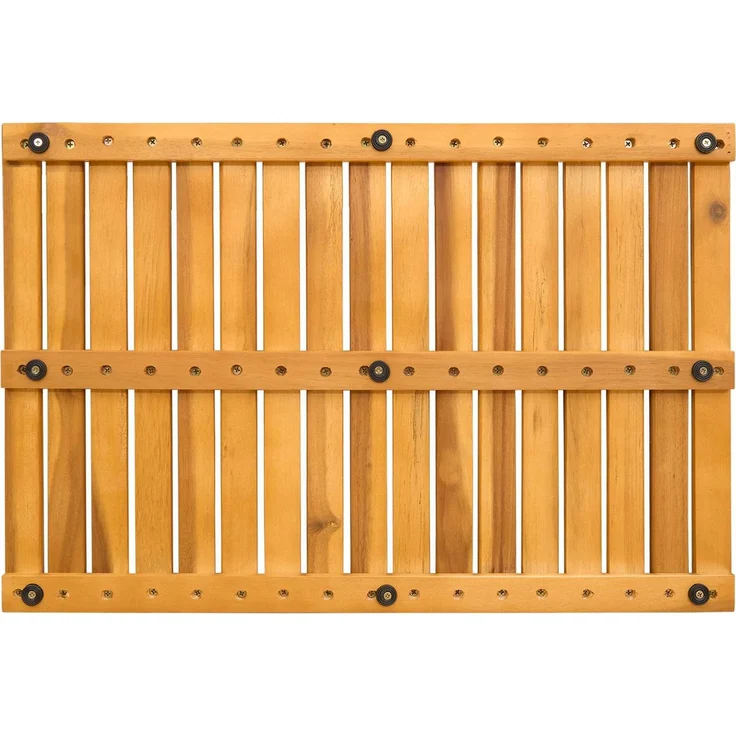 vidaXL Badematte Uni Braun 60 x 40 cm Holz 42025254 – Bild 6