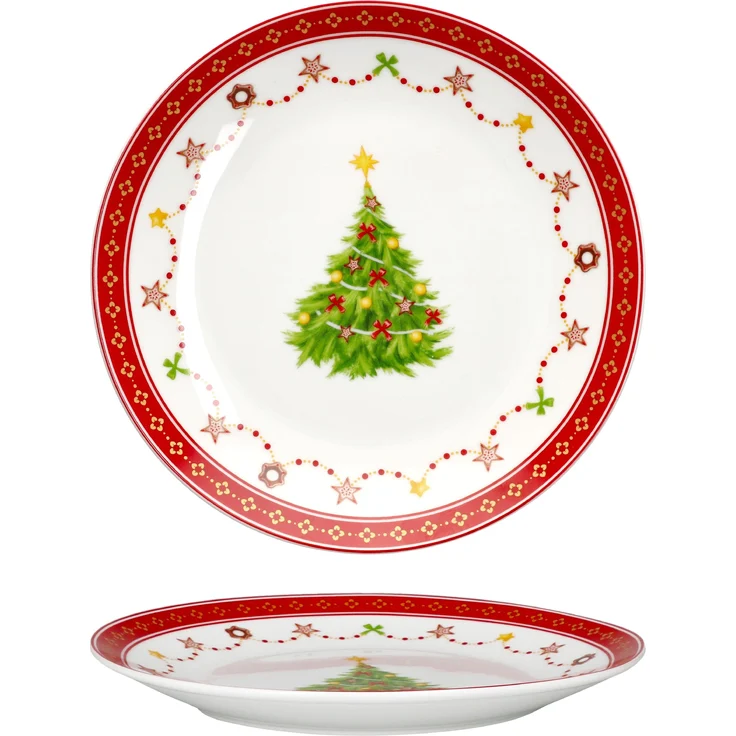 Weihnachtstraum 12tlg Frühstücksset Porzellan 6 Pers. Weihnachten – Bild 4