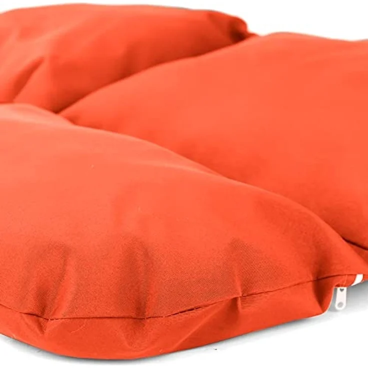 Kissen für Hängesessel Korb inkl. Rückenteil 2-teiliges Set Style Orange – Bild 4