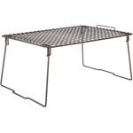 mDesign Regaleinsatz Schrankeinsatz Organizer faltbar stapelbar Metall Bronze