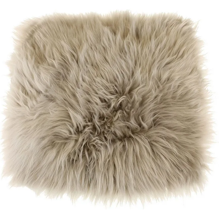 Macosa Home Fellteppich Dekofell eckig Stuhlkissen 35 cm echtes Lammfell Dekofell Sitzplaid, Echtes Lammfell Sitzkissen Dekofell