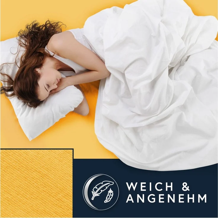 MOON Heimtextilien Spannbettlaken MOON-Luxury Spannbettlaken Jersey Stretch 230g/m², 97% Mako-Baumwolle 3% Elastan – Bild 2