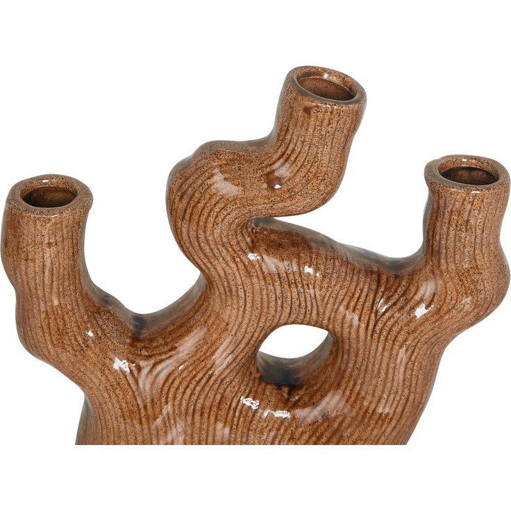 Blumenvase BARBUS Steinzeug 31 cm Braun – Bild 4