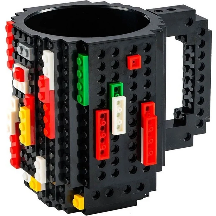 Goods+Gadgets Tasse GOODS+GADGETS LEGOTasse Baustein - kaffee&kinder becher, 350ml, Polycarbonat, Kaffeetasse Kaffee-Becher 350ml – Bild 1