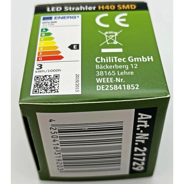 LED Strahler GU10 "H40 SMD"120°, 3000k, 330lm, 230V/3W, warmweiß – Bild 5