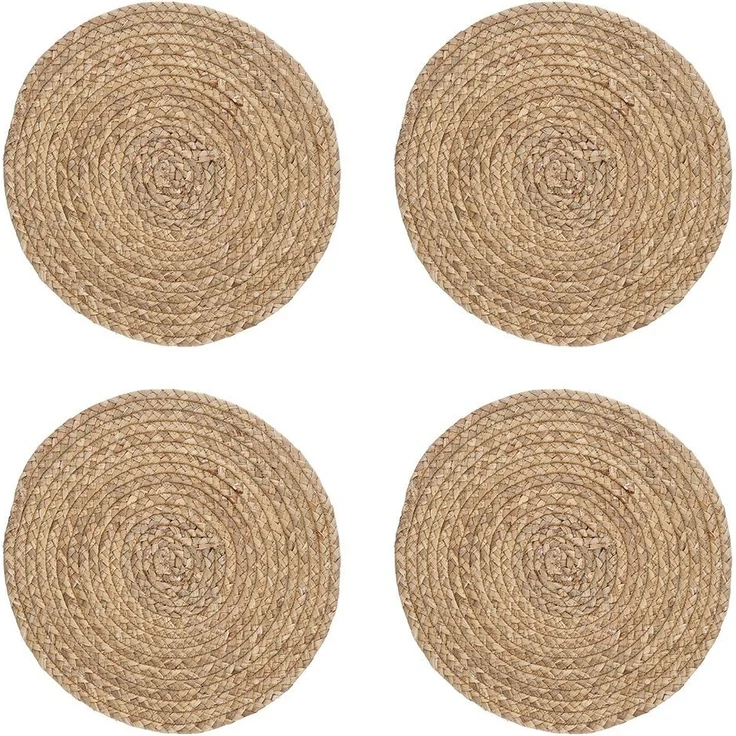 Zeller Present Platzset, (Set, 4-St), Wasserhyazinthe, Ø 38 cm – Bild 1