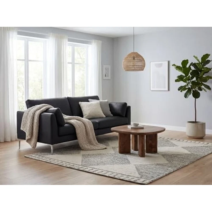 FINEBUY Couchtisch FB116613 Mango Massivholz 60cm Sofatisch Wohnzimmertisch quadratisch (Klares Design trifft warme Holzoptik), Handgefertigt mit Liebe zum Detail – Bild 4