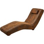 Relaxliege 180x62x87 braun SPLEEN
