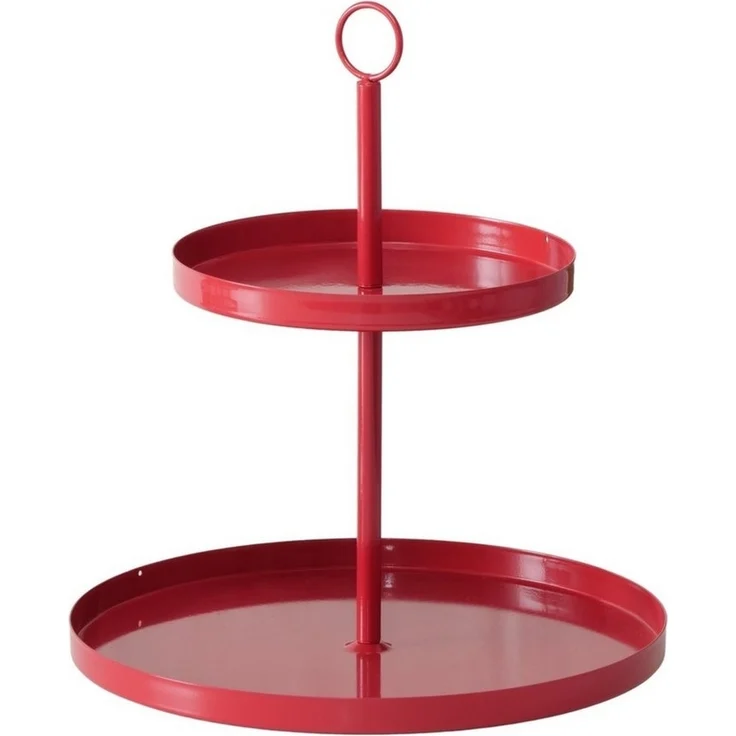 BOLTZE Etagere Samina Etagere rot 34cm (1 Stück), Eisen, (Etageren) – Bild 3