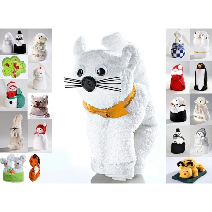 JACK Handtuch Set Frottier Geschenk Set viele Modelle Handarbeit Origami Gästetuch, (1-St), Handtuch, Waschhandschuh, gefaltete Tiere, tolle Geschenkidee – Bild 1