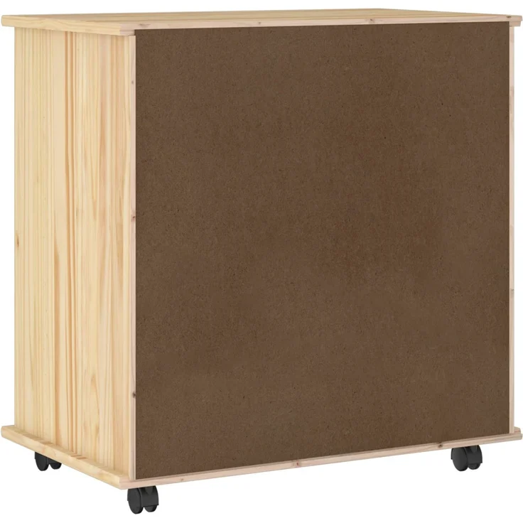 vidaXL Rollschrank MOSS 63,5 x 39 x 65,5 cm Massivholz Kiefer Braun 42032398 – Bild 6
