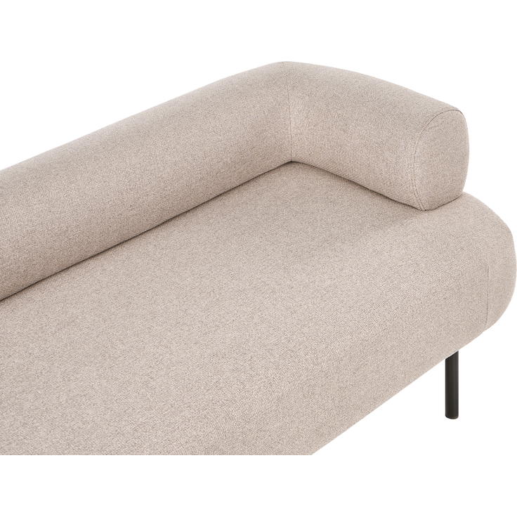 Rechtsseitige Chaiselongue MIRMANDE Stoff Hellbraun – Bild 6