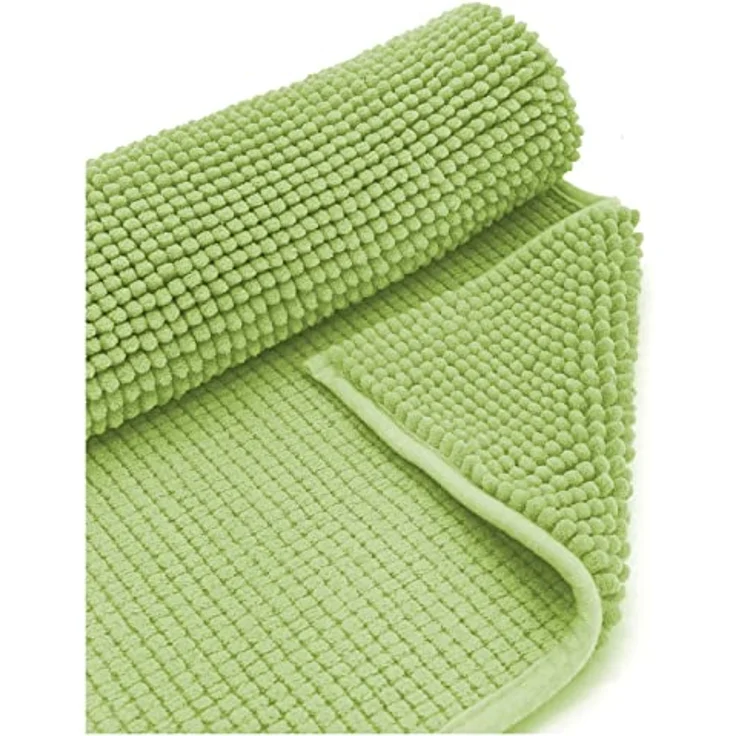 heimtexland Badematte Badvorleger Chenille Badteppich Duschvorleger, rutschhemmend beschichtet, Fußbodenheizung geeignet, fußbodenheizungsgeeignet, saugstark, schnell trocknend, strapazierfähig, rutschfest, Polyester, rechteckig, 45x50 cm, Hochflor, su... – Bild 7