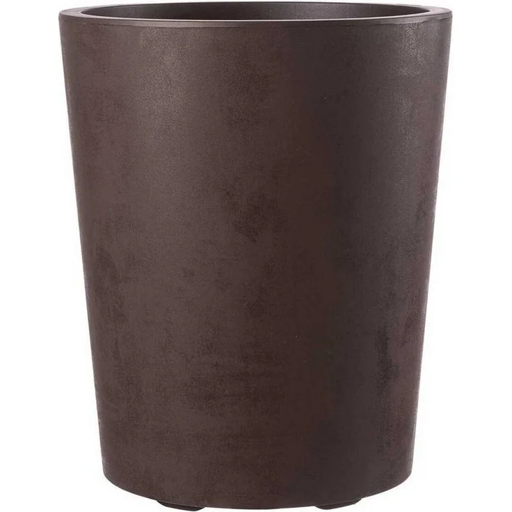 Runder Pflanzkübel Millennium 48 Liter in Braun mit Tolle Naturstein Optik – Bild 1